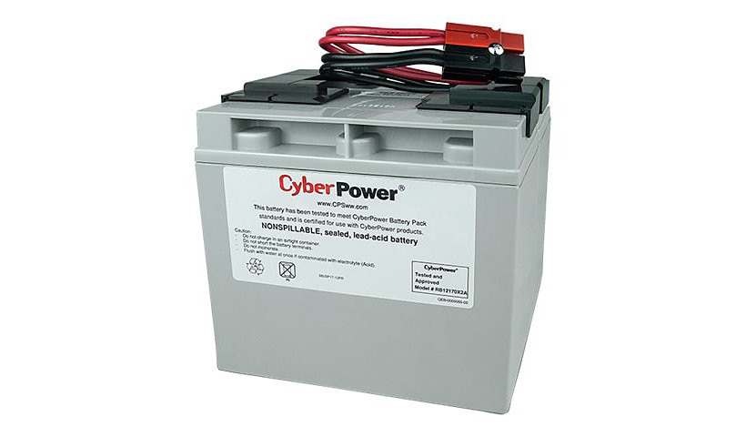 CyberPower RB12170X2A - UPS battery - lead acid - 17 Ah