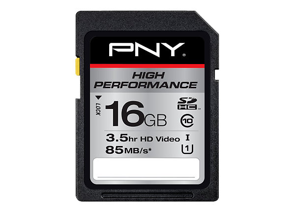 PNY High Performance - flash memory card - 16 GB - SDHC UHS-I