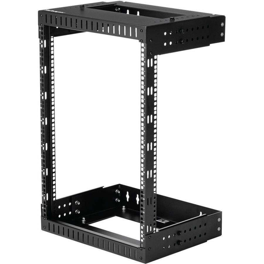 StarTech.com 2-Post 15U Heavy-Duty Wall Mount Network Rack, 19 Open Frame Server / AV / Data Rack with Adjustable Depth