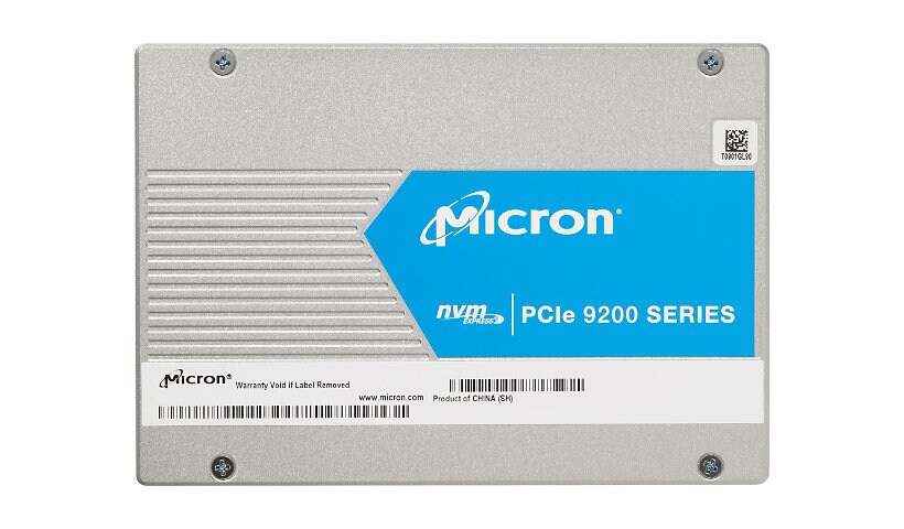 Micron 9200 MAX - solid state drive - 1.6 TB - U.2 PCIe 3.0 (NVMe)