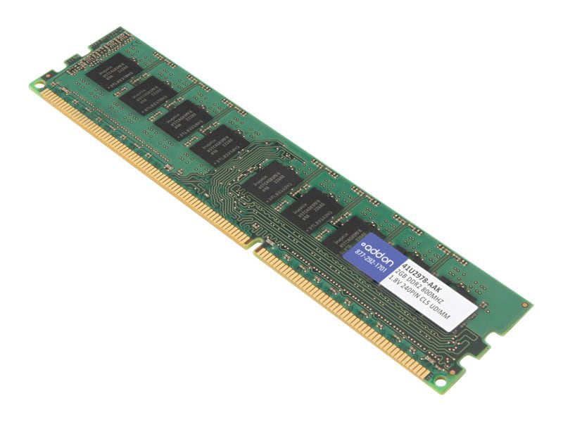 AddOn 2GB DDR2-800MHz UDIMM for Lenovo 41U2978 - DDR2 - 2 GB - DIMM 240-pin - unbuffered