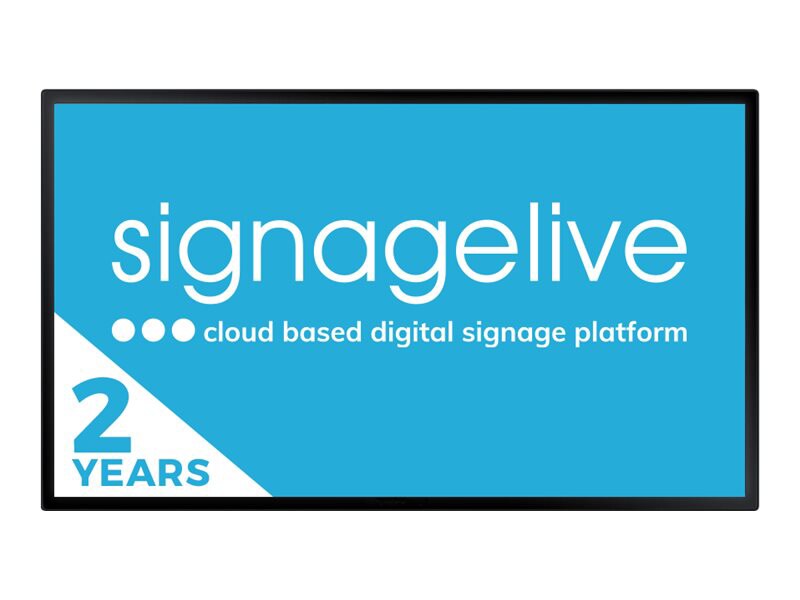 Signagelive Standard - subscription license (2 years) - 1 player