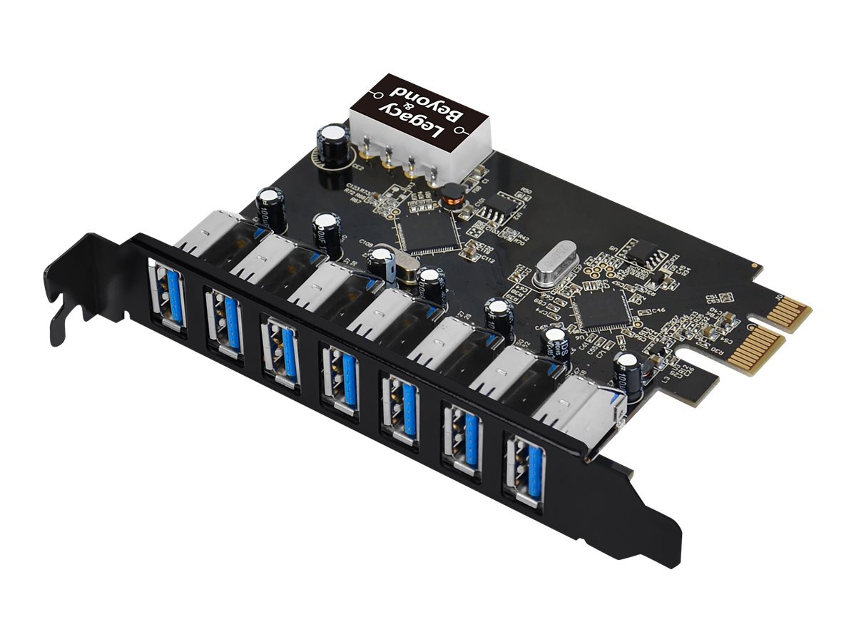 SIIG USB 3.0 7-Port Ext PCIe Host Adapter - USB adapter - PCIe 2.0 - USB 3.
