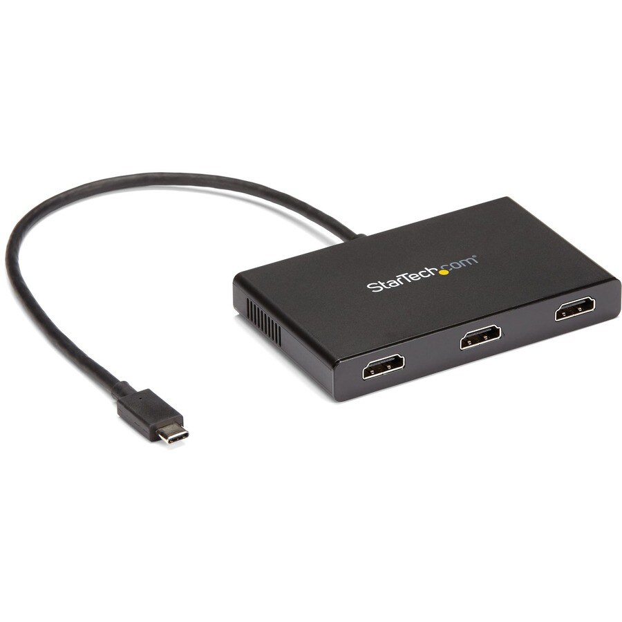 StarTech.com 3-Port Multi Monitor Adapter, 3x HDMI Video Splitter, USB Type-C DP 1.2 Alt Mode to HDMI MST Hub, - MSTCDP123HD - Cables & - CDW.ca