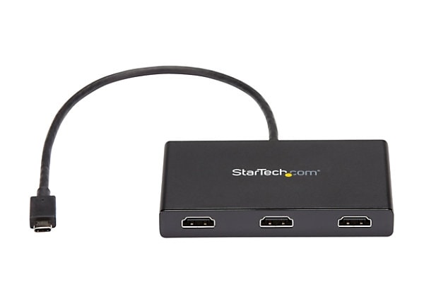 StarTech.com 3-Port USB-C Multi-Monitor Adapter, Type-C to 3x HDMI MST Hub,  Triple 1080p HDMI Laptop Display Extender / - MSTCDP123HD - Monitor Cables  & Adapters - CDW.ca