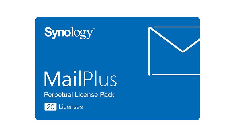 Synology MailPlus License Pack - licence - 20 comptes email