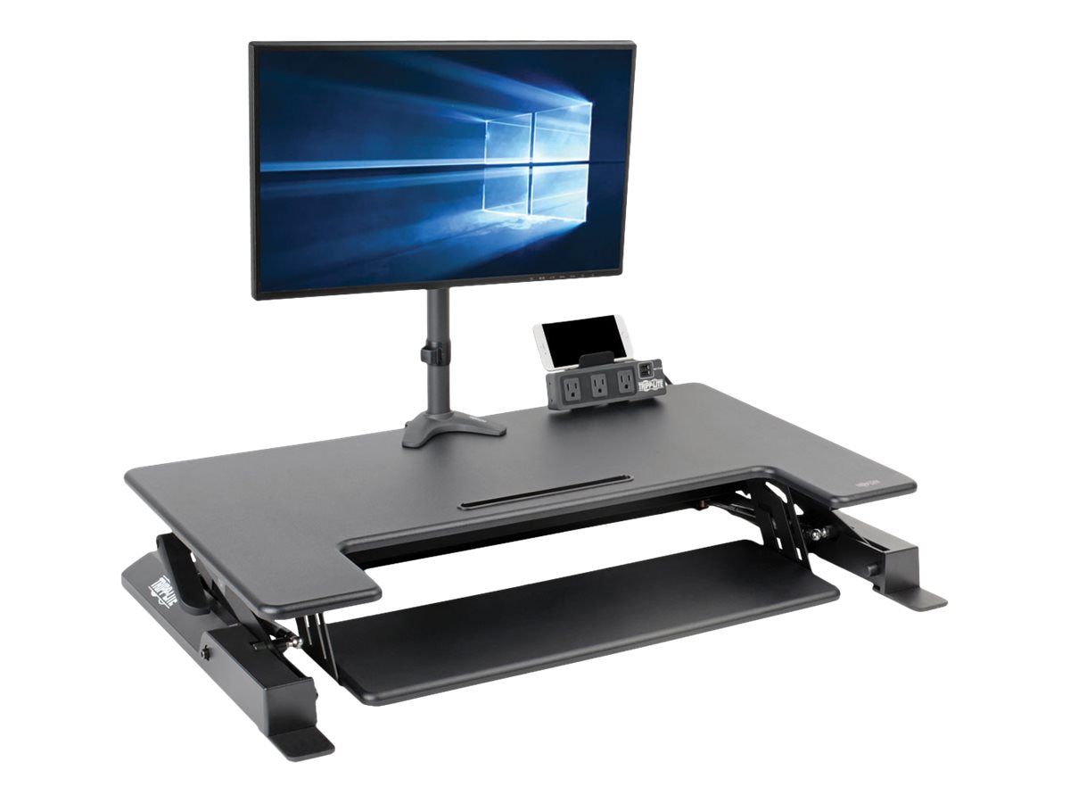 Thumbnail 2 of 16 for Eaton Tripp Lite Series WorkWise Height-Adjustable Sit-Stand Desktop Workstation - standing desk converter - rectangular