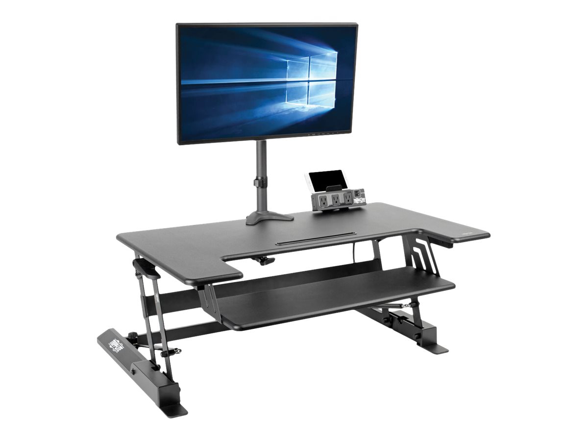 Thumbnail 4 of 16 for Eaton Tripp Lite Series WorkWise Height-Adjustable Sit-Stand Desktop Workstation - standing desk converter - rectangular