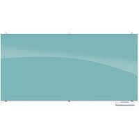 Balt Visionary Magnetic Glass Dry Erase Whiteboard - Blue