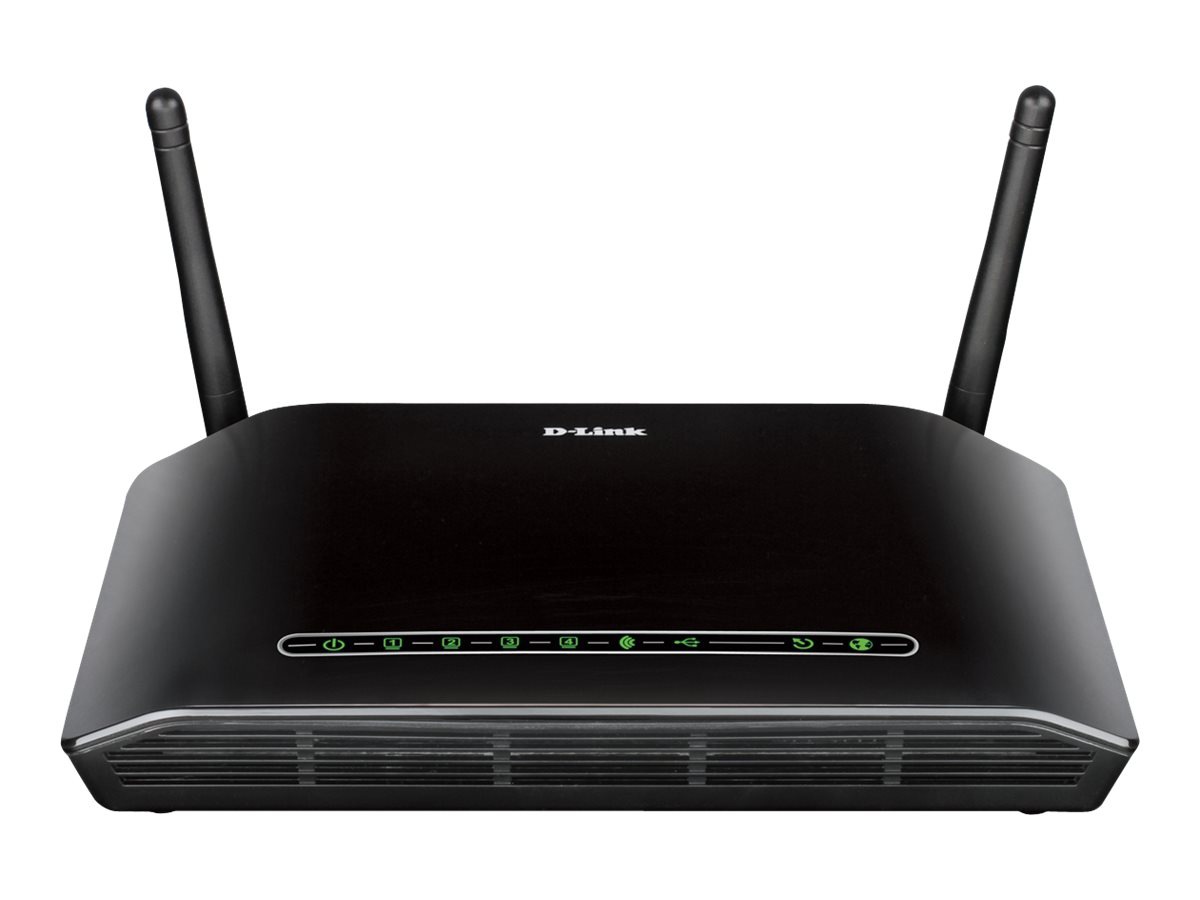 D-Link RangeBooster N DSL-2750B - wireless router - DSL modem - 802.11b/g/n - desktop