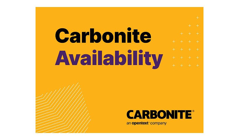Carbonite Availability Physical Edition - license + 1 Year Maintenance & Su