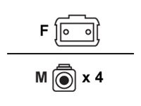 Juniper MTP to 4xLC pairs 10m MMF Passive Breakout Cable
