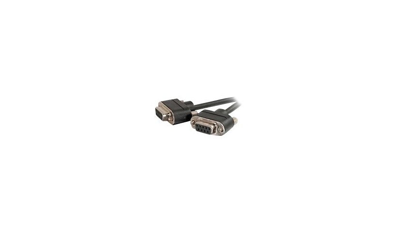 C2G CMG-Rated DB9 Low Profile Null Modem F-F - null modem cable - DB-9 to D