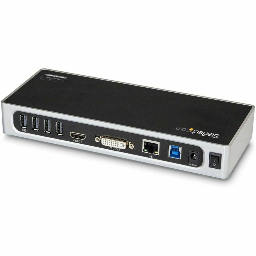 Thumbnail 3 of 9 for StarTech.com USB 3.0 Docking Station - Dual Monitor Laptop Dock with HDMI & DVI/VGA - 6x USB Type-A Hub, GbE