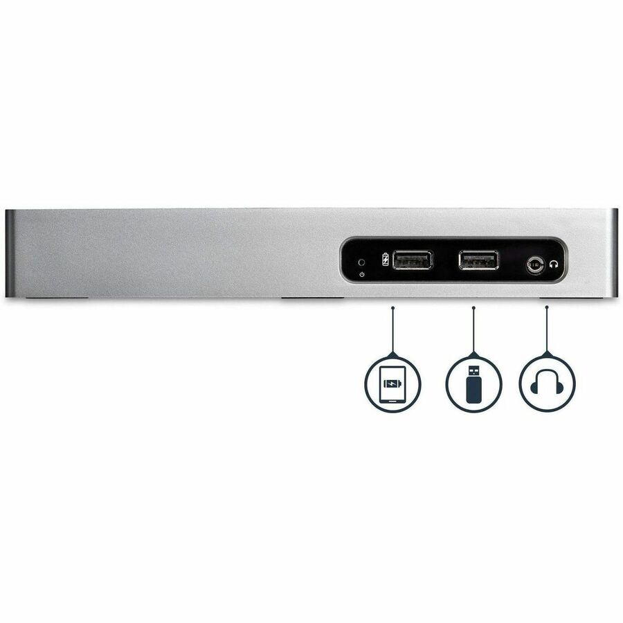 Thumbnail 4 of 9 for StarTech.com USB 3.0 Docking Station - Dual Monitor Laptop Dock with HDMI & DVI/VGA - 6x USB Type-A Hub, GbE