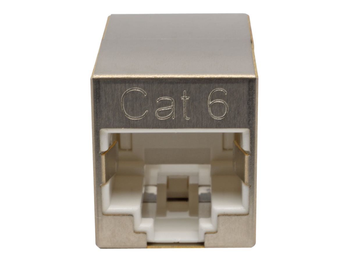 Thumbnail 2 of 2 for Eaton Tripp Lite Series Cat6 Straight-Through Modular Shielded Compact In-Line Coupler (RJ45 F/F), TAA - network coupler