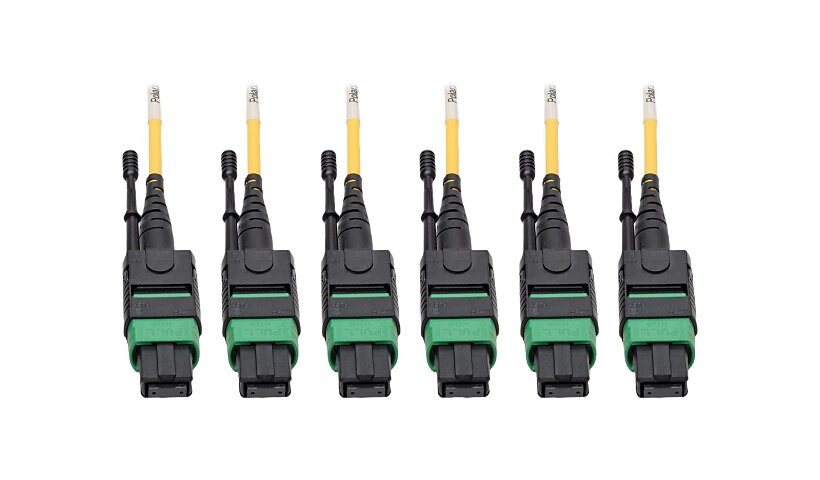 Tripp Lite MTP/MPO (APC) Singlemode Slim Trunk Cable, 24-Strand, 40/100 GbE, 40/100GBASE-PLR4, Plenum, 6mm Dual Jacket,