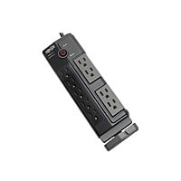 Tripp Lite 9-Outlet Surge Protector Power Strip with 4 Rotating Outlets, 6 ft. Cord, 2160 Joules, Tel/DSL/Fax