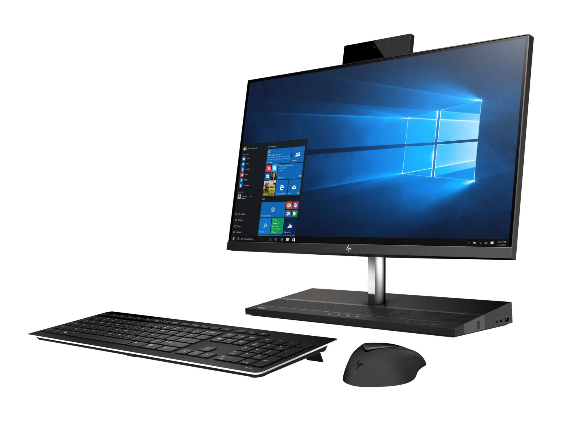 HP EliteOne 1000 G1 - all-in-one - Core i5 7500 3.4 GHz - 8 GB - 256 GB - LED 23.8" - US
