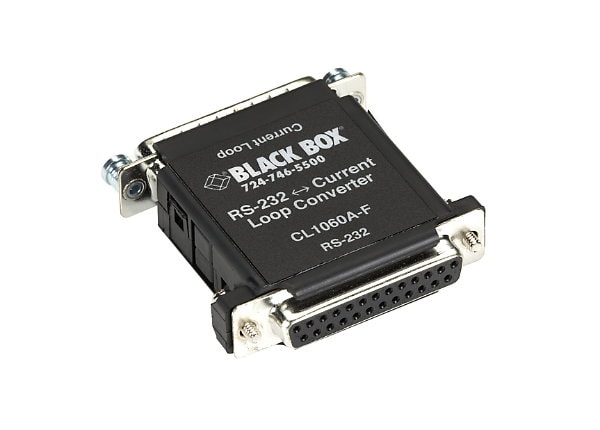 Black Box RS-232 to Current-Loop Interface Bidirectional Converter - media converter - RS-232