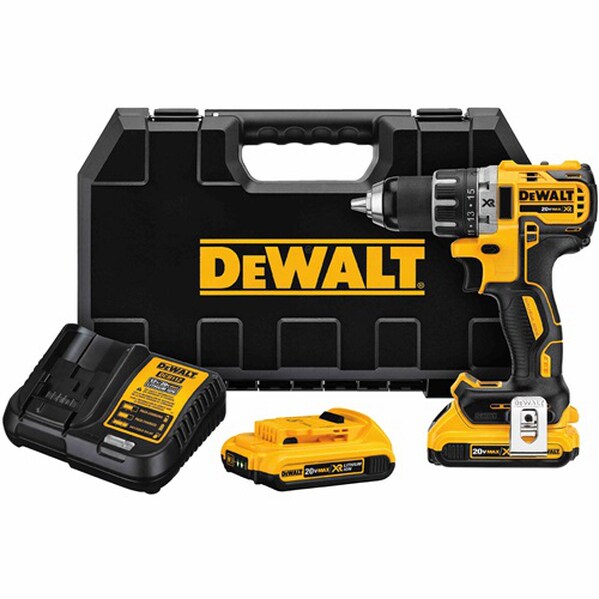 Dewalt 20V XR Li-ion 0.5" Brushless Cordless Compact Drill/Driver Kit