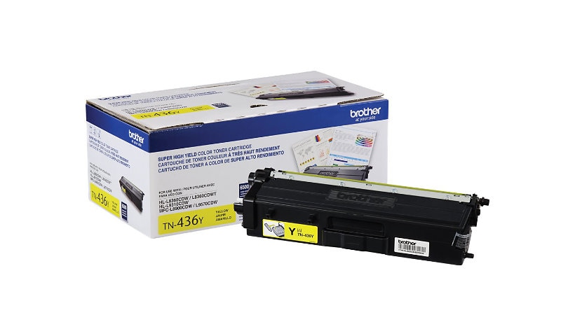 Brother TN436Y - Super High Yield - yellow - original - toner cartridge