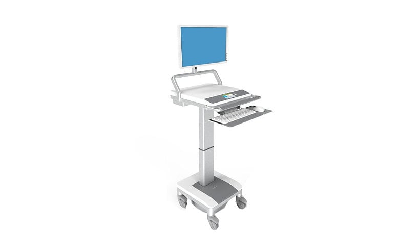 Humanscale Capsa Healthcare T7 PC Cart with Auto Fit Technology