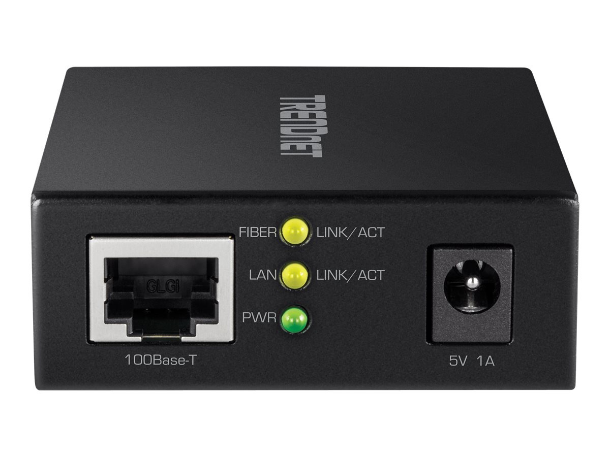 TRENDnet TFC GSFP - fiber media converter - 1GbE - TAA Compliant