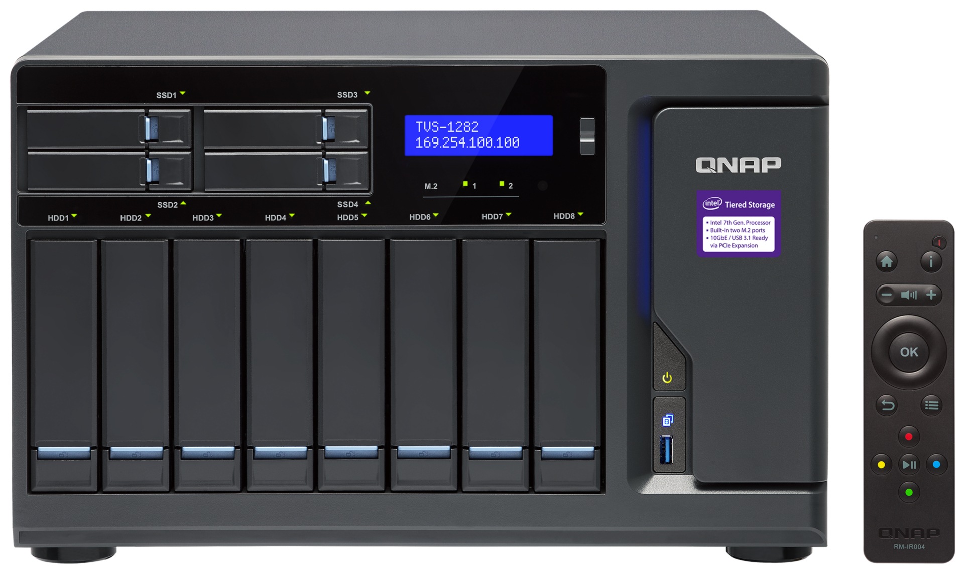 QNAP TVS-1282 - NAS server - 0 GB