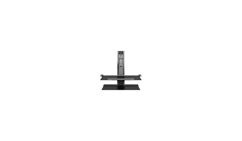 Humanscale QuickStand - mounting kit - for LCD display / keyboard - black w