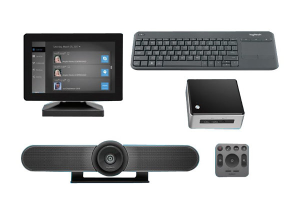 Logitech Premium MeetUp Kit - video conferencing kit - 10.1 in - with Intel NUC Kit NUC5i5MYHE