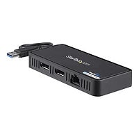 StarTech.com USB 3.0 Mini Dock - Dual Monitor USB Type-A Laptop Docking Station - DisplayPort 4K 60Hz & Gigabit Ethernet