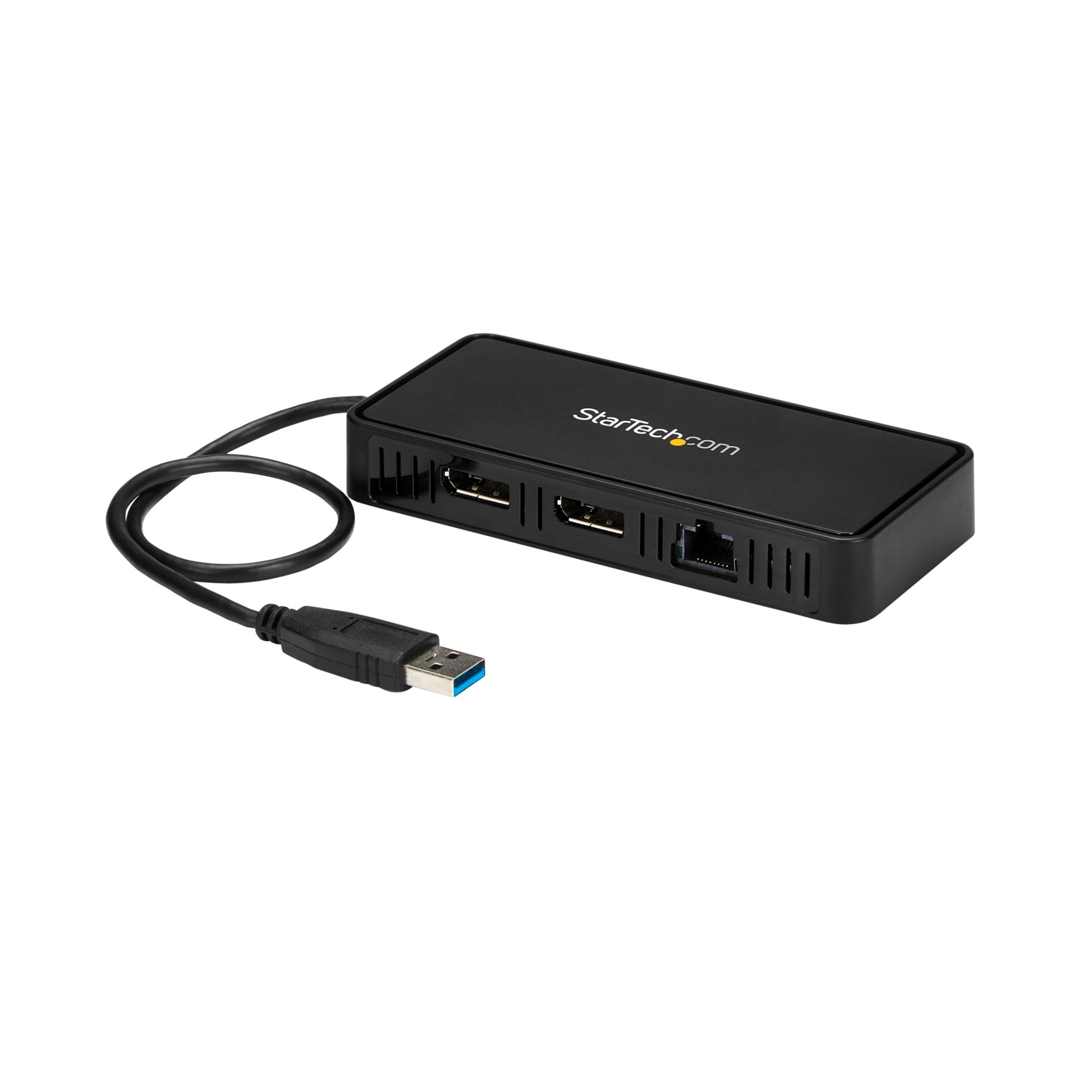 StarTech.com USB 3.0 Mini Dock - Dual Monitor USB Type-A Docking Station DisplayPort 4K 60Hz and GbE