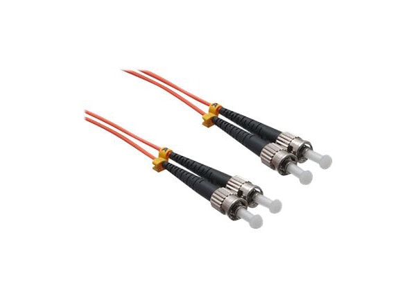 Axiom 1m ST/ST OM1 62.5/125 Multimode Duplex Fiber Optic Cable - Orange