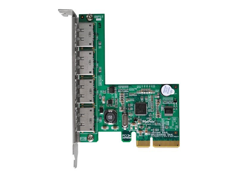 HighPoint RocketRAID 644L - storage controller (RAID) - eSATA 6Gb/s - PCIe 2.0 x4