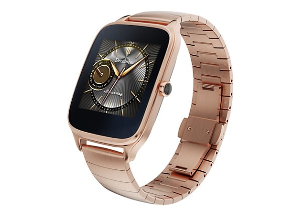 ASUS ZenWatch 2 WI501Q - gold - smart watch with link bracelet - gold - 4 GB