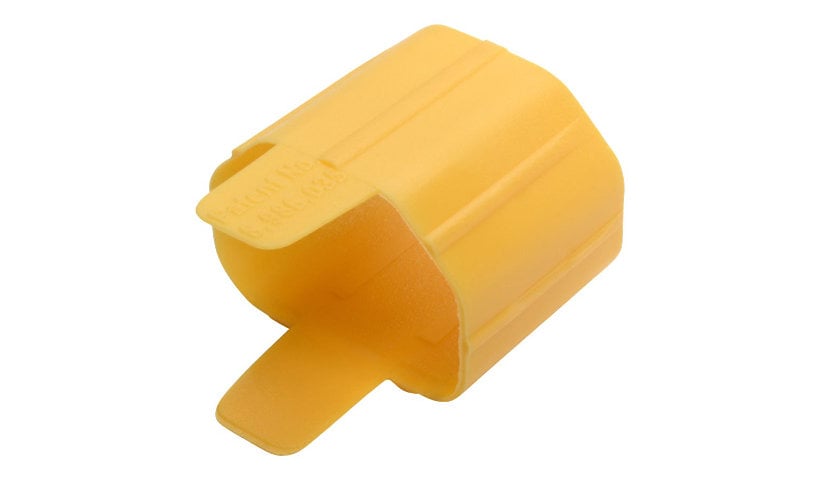 Tripp Lite Plug-Lock Inserts, Detachable C13 Power Cord/C14 Inlet, Yellow, 100 Pack - cable removal lock - TAA Compliant