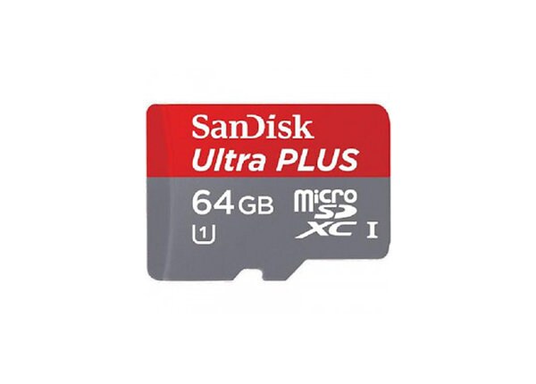 SanDisk 64GB Ultra Plus MicroSDXC UHS-I