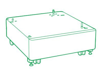 Lexmark printer cabinet with caster base