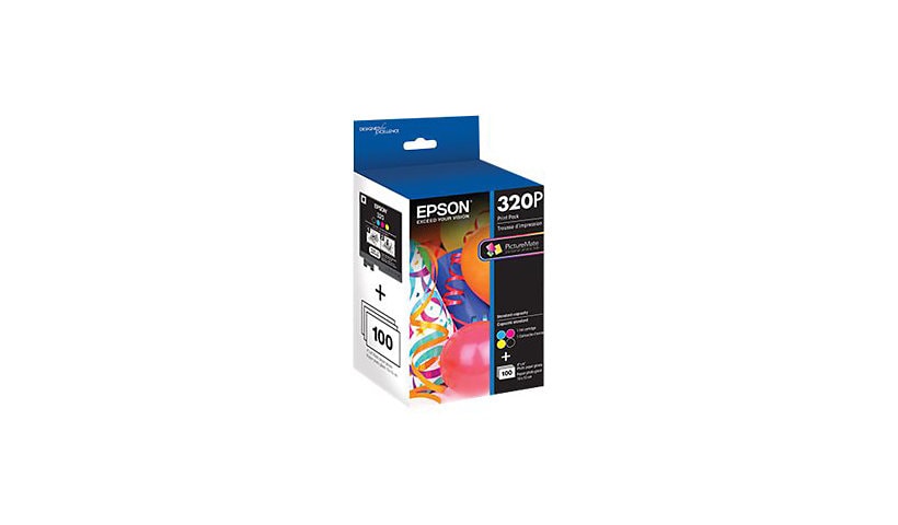 Epson 320P - 4-pack - black, yellow, cyan, magenta - original - ink cartrid