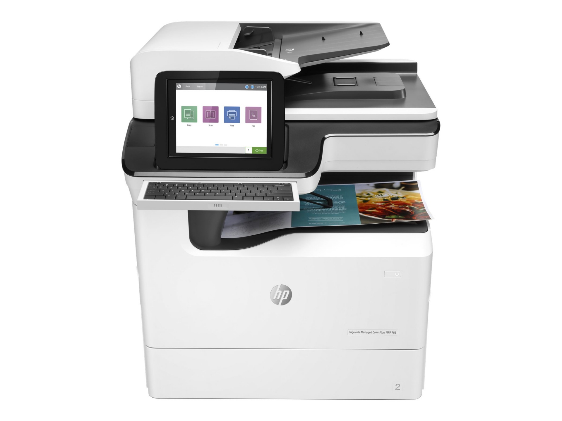 Thumbnail 2 of 4 for HP PageWide Enterprise Color Flow MFP 785f - multifunction printer - color