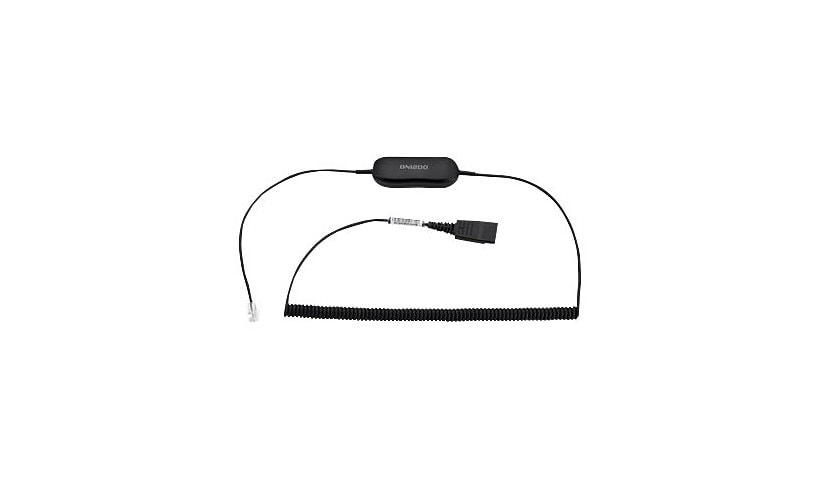 Jabra GN1218 AC Attenuation - headset cable - 6.6 ft