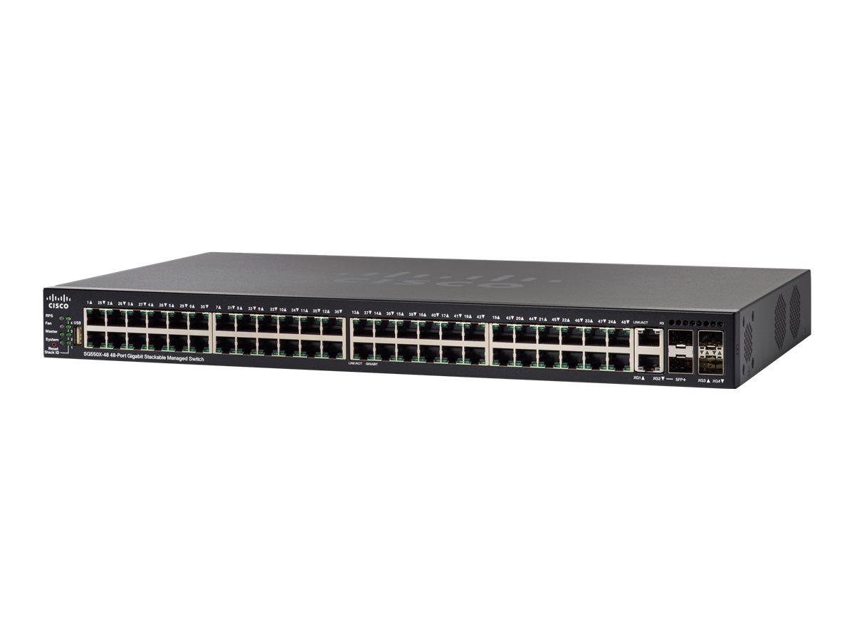 Cisco 550X Series SG550X-48P - switch - 48 ports - managed - rack-mountable