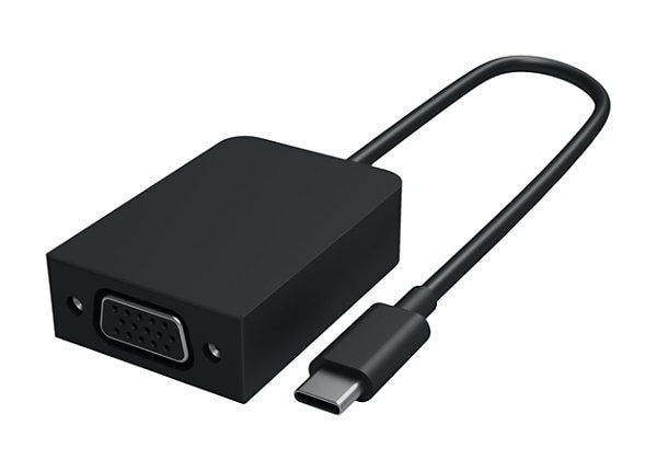 USB-C, VGA Cable Adapter, Male/Female, Black Microsoft hft-00003 USB-C Black VGA Cable Adapter    