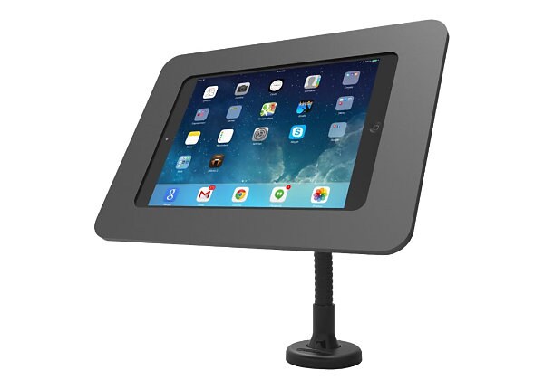 Compulocks Rokku Flex Arm - iPad 9.7" / Galaxy Tab A 9.7" / S2 9.7" / S3 9.7" Counter Top Kiosk - Black - mounting kit