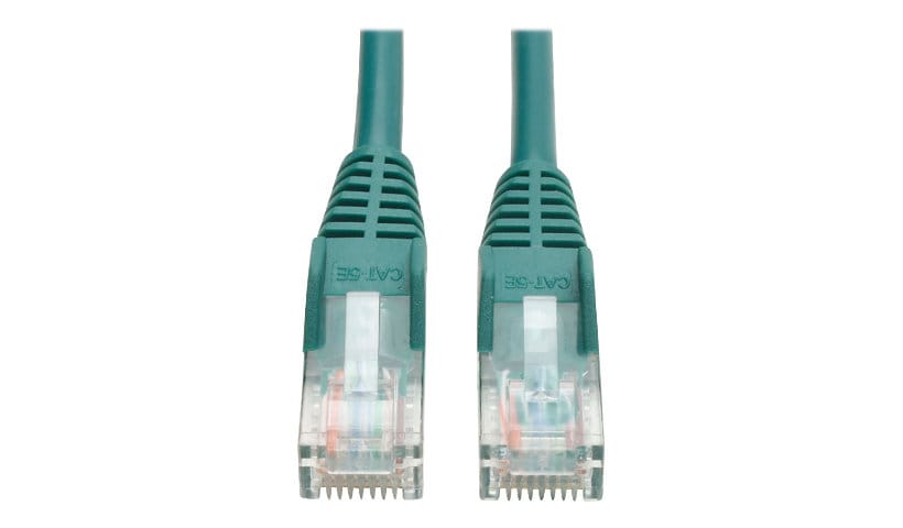 Eaton Tripp Lite Series Cat5e 350 MHz Snagless Molded (UTP) Ethernet Cable (RJ45 M/M), PoE - Green, 50 ft. (15.24 m) -