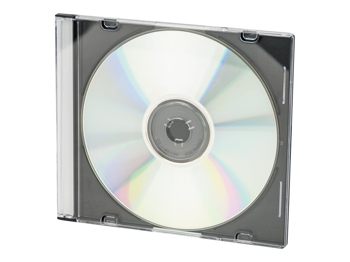 Innovera Thin Line Polystyrene CD/DVD Storage Case - storage CD/DVD slim jewel case