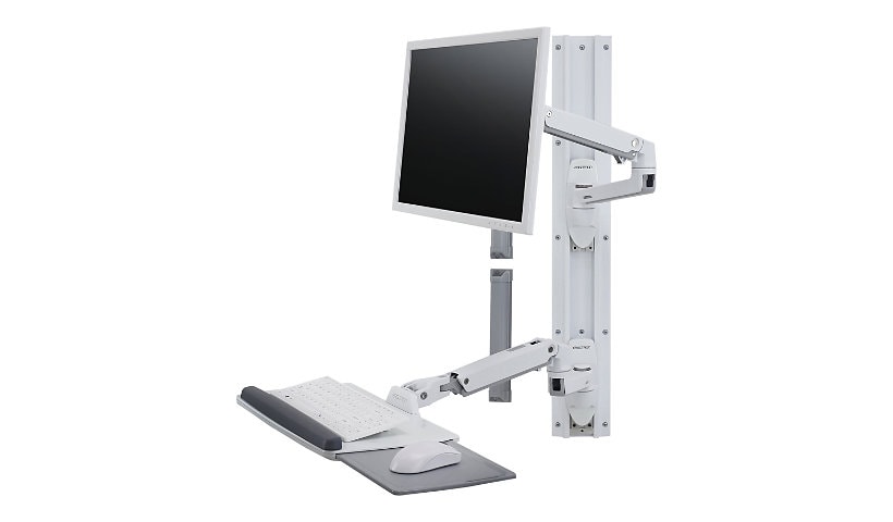 Ergotron LX Wall Mount System mounting kit - Patented Constant Force Technology - for LCD display / keyboard / mouse -
