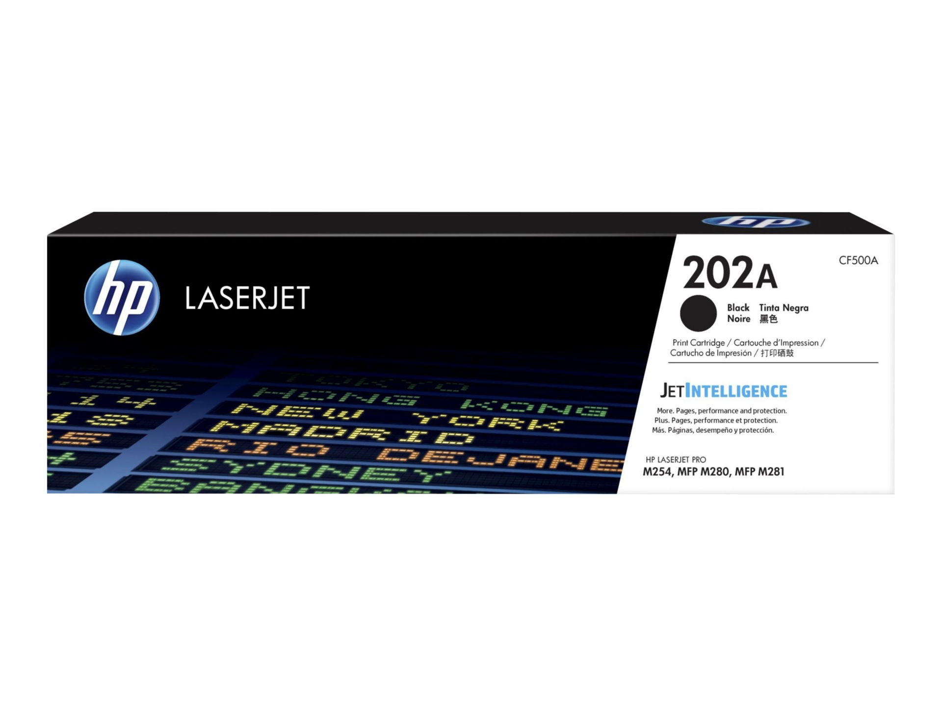 HP 202A (CF500A) Original Standard Yield Laser Toner Cartridge - Black - 1