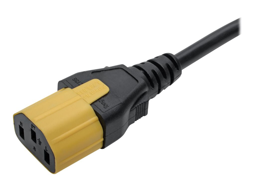 Thumbnail 2 of 4 for Eaton Tripp Lite Series Plug-Lock Inserts, Detachable C13 Power Cord/C14 Inlet, Yellow, 100 Pack - cable removal lock -